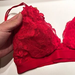 Red bralette